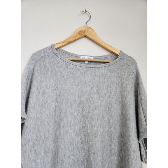 Michael Stars Ellie Elbow Sleeve Top in Gray | Size S - Picture 3 of 6